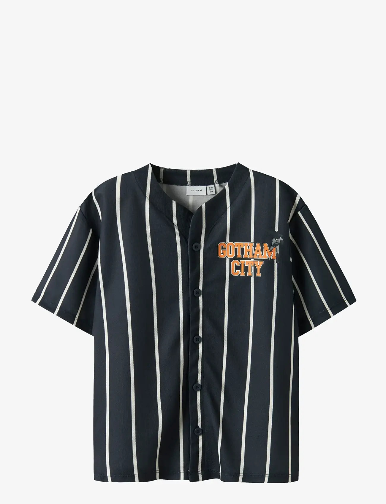 name it - NKMAKASH BATMAN SS NREG POLY SHIRT WAB - kortærmede t-shirts - navy blazer - 1