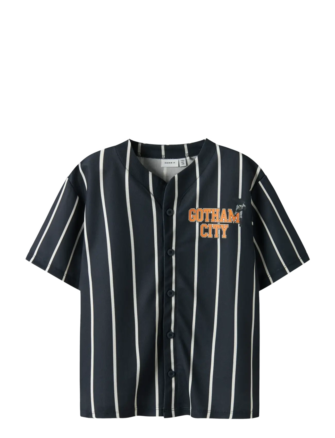 NKMAKASH BATMAN SS NREG POLY SHIRT WAB - NAVY BLAZER