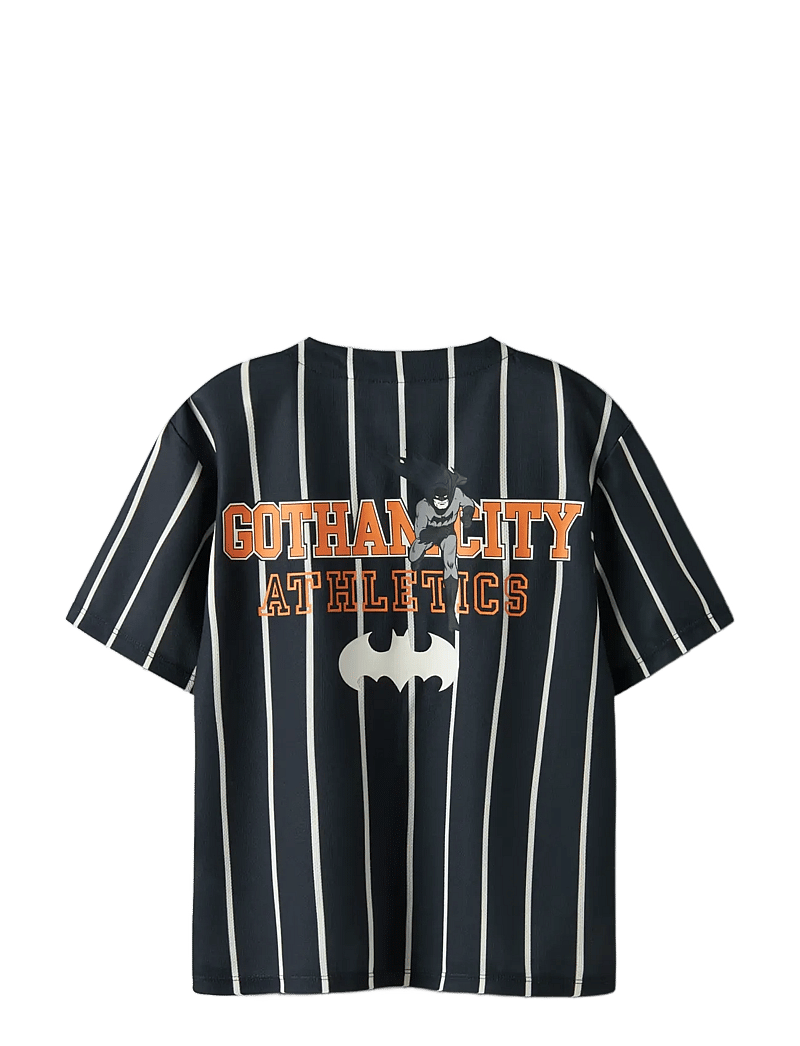 name it - NKMAKASH BATMAN SS NREG POLY SHIRT WAB - kurzärmelige - navy blazer - 2