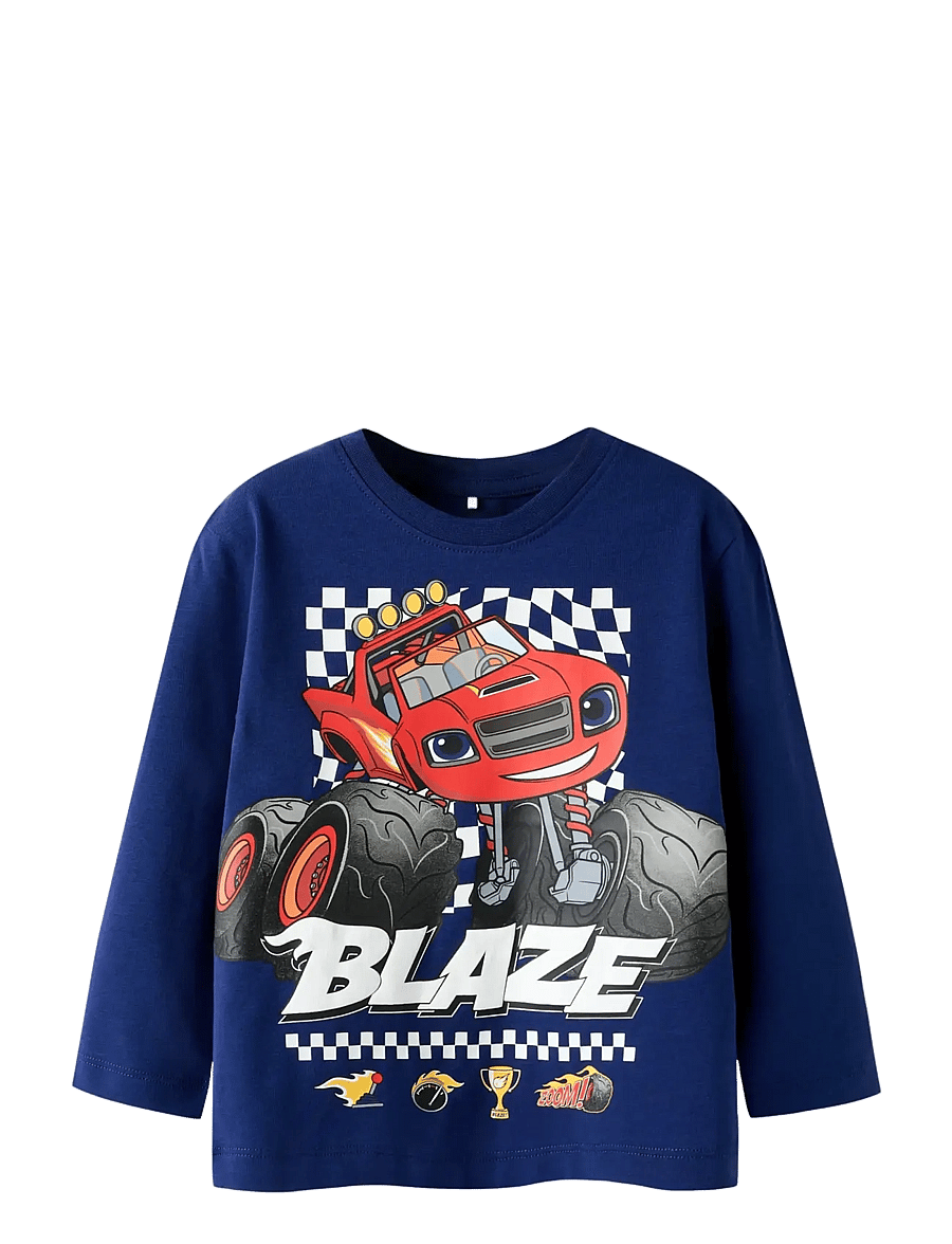 name it - NMMAMAN BLAZE LS NREG TOP VDE - langärmelig - blueprint - 0