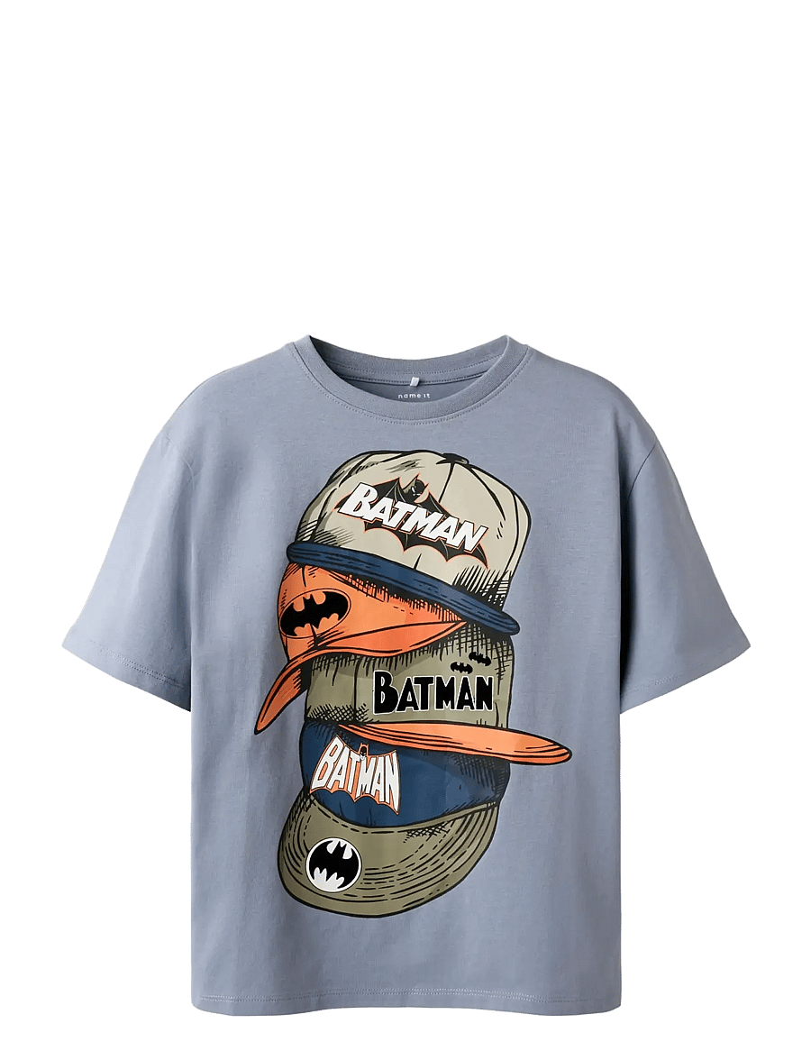 name it - NKMADD BATMAN SS NREG TOP WAB - kurzärmelige - tradewinds - 0