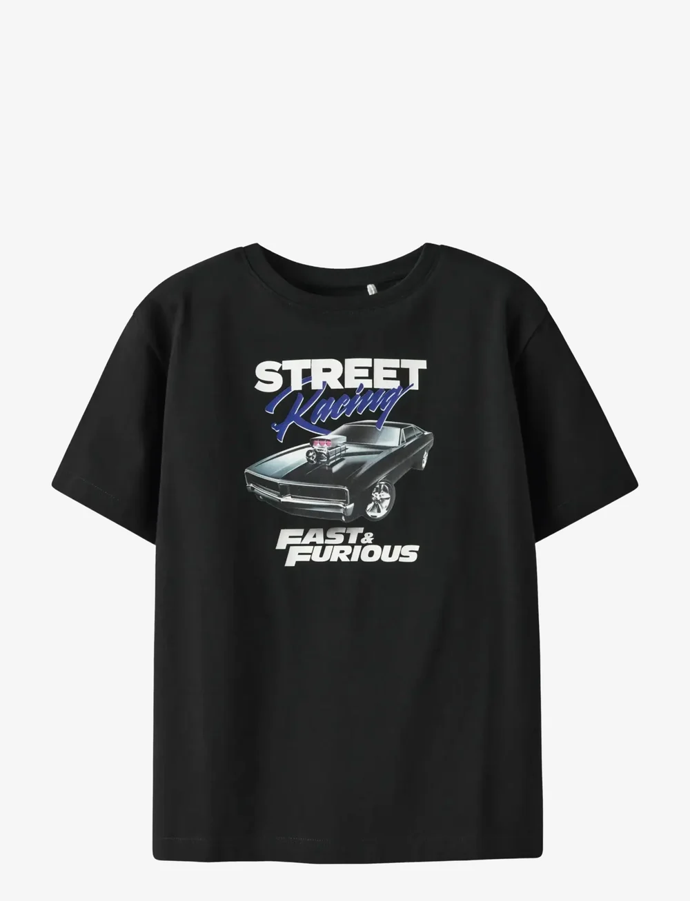 name it - NKMALON F&F SS NREG TOP BOX BFU - kortermede t-skjorter - black - 0