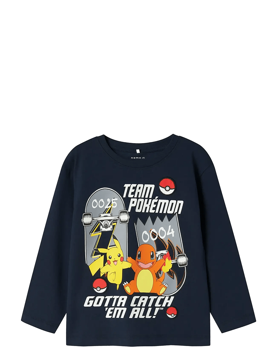 name it - NMMSTERN POKEMON LS NREG TOP SKY - t-shirts à manches longues - navy blazer - 1