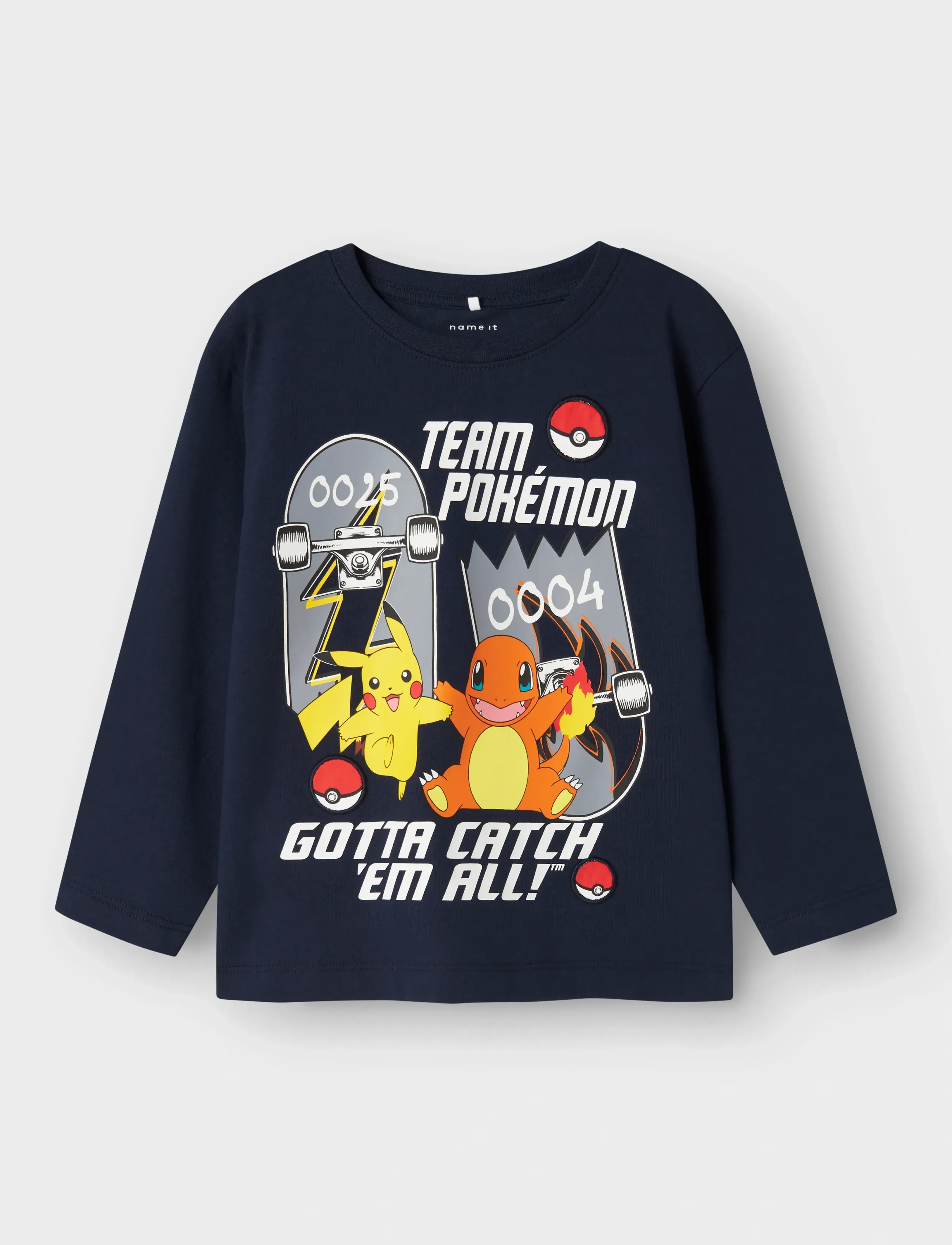 name it NMMSTERN POKEMON LS NREG TOP SKY - Toppar og stuttermabolir - NAVY BLAZER / navy