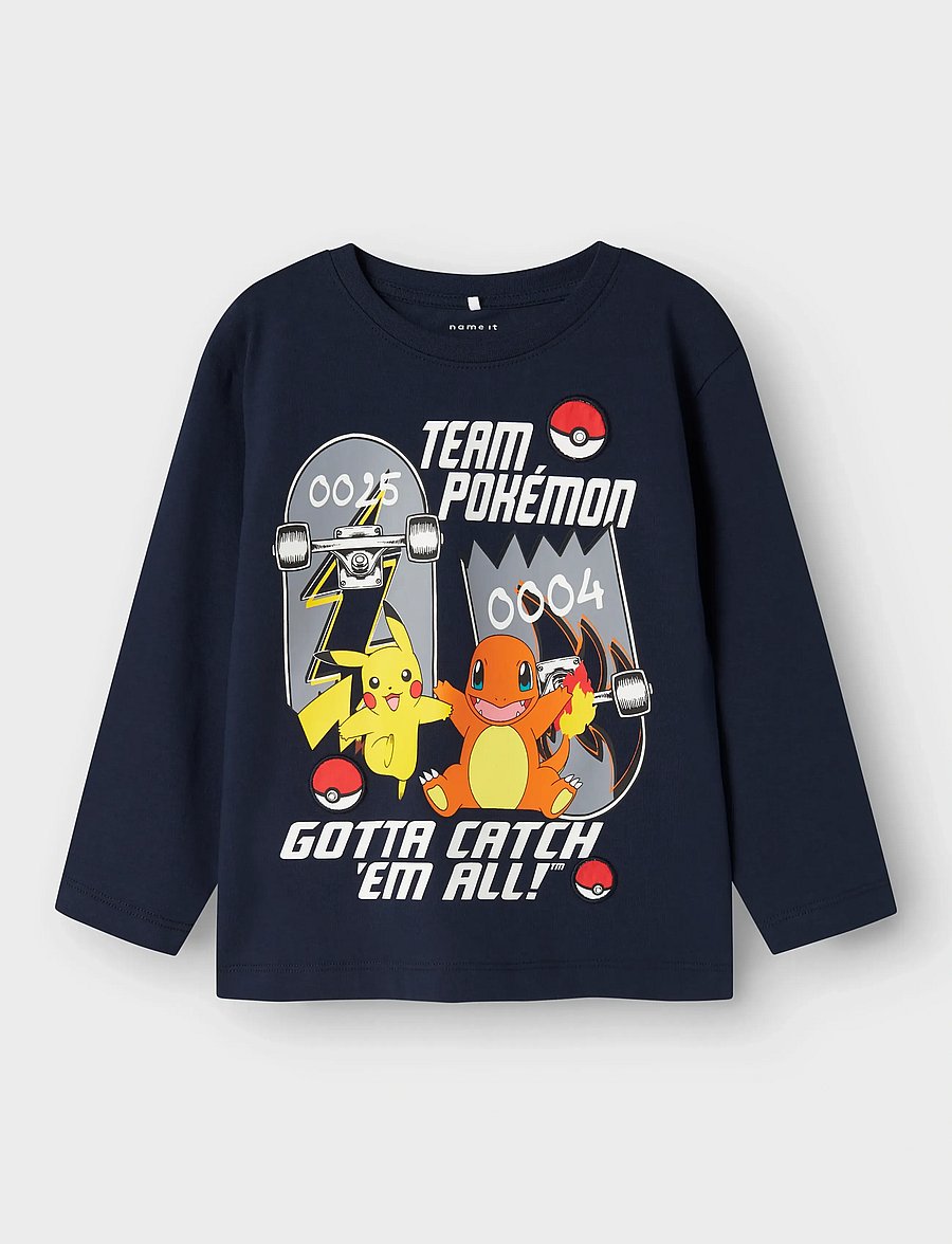 name it - NMMSTERN POKEMON LS NREG TOP SKY - t-shirts à manches longues - navy blazer - 0