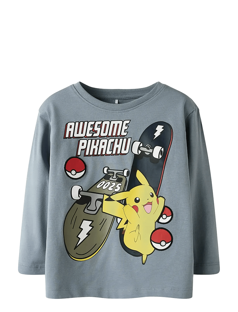 name it - NMMSTERN POKEMON LS NREG TOP SKY - långärmade t-shirts - tradewinds - 0