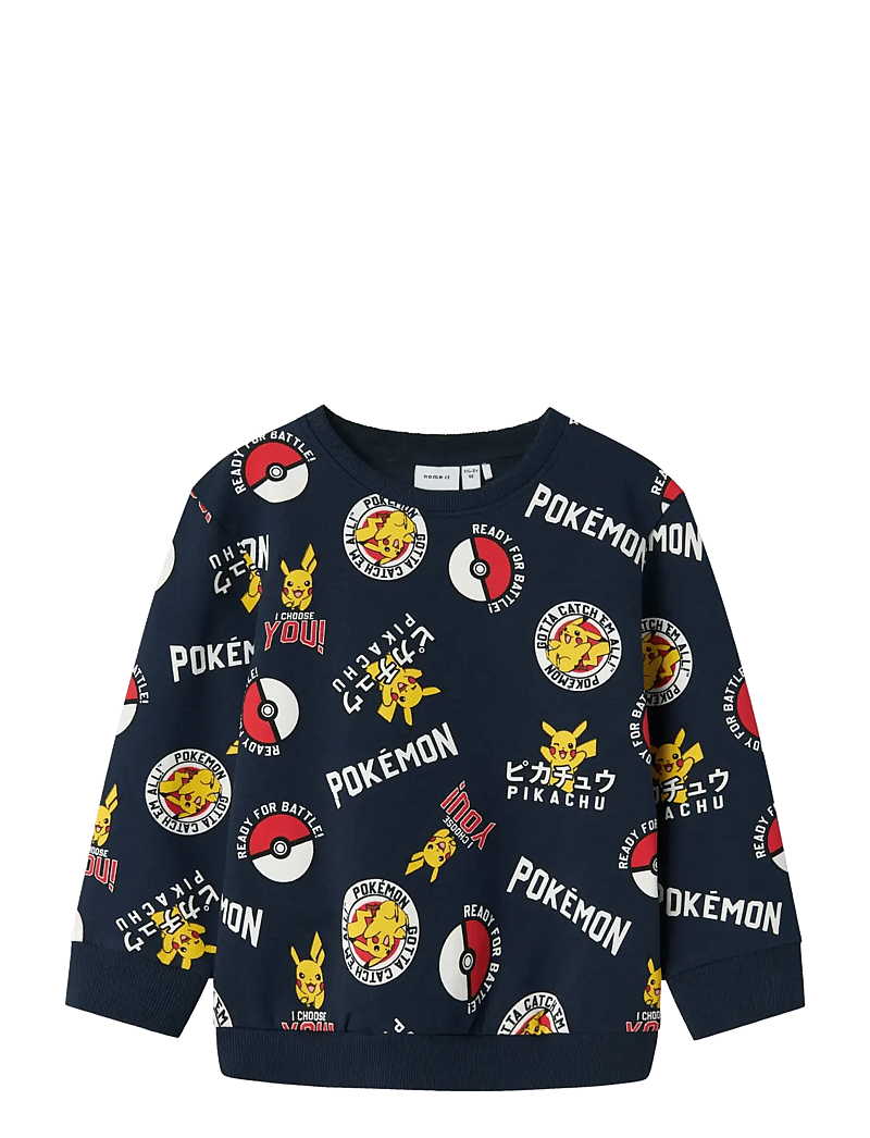 name it - NMMSILO POKEMON NREG SWEAT BRU SKY - sweatshirts - navy blazer - 1