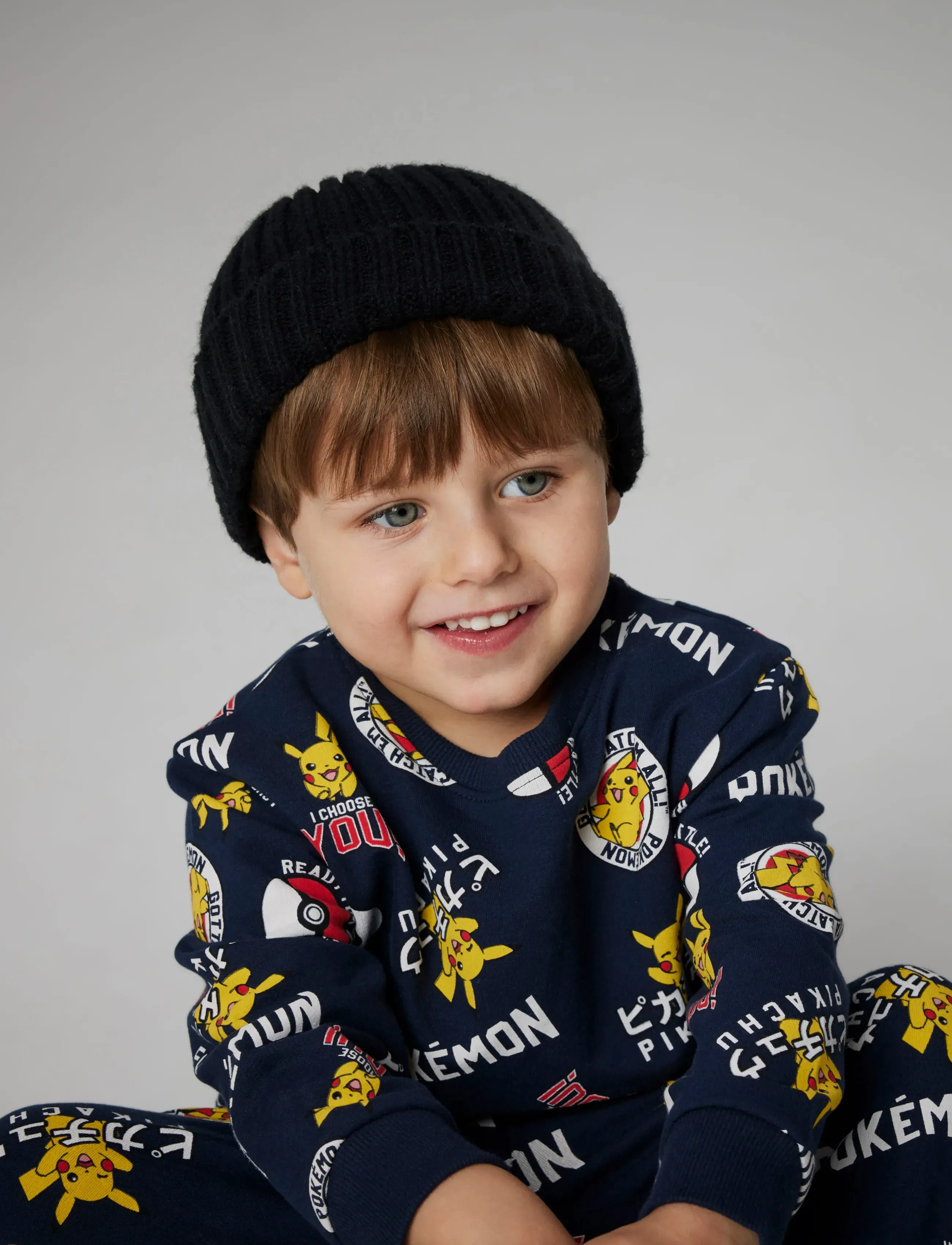 name it Nmmsilo Pokemon Nreg Sweat Bru Sky, Kinder, Pokémon Sweatshirt, Marineblau, Gr.92
