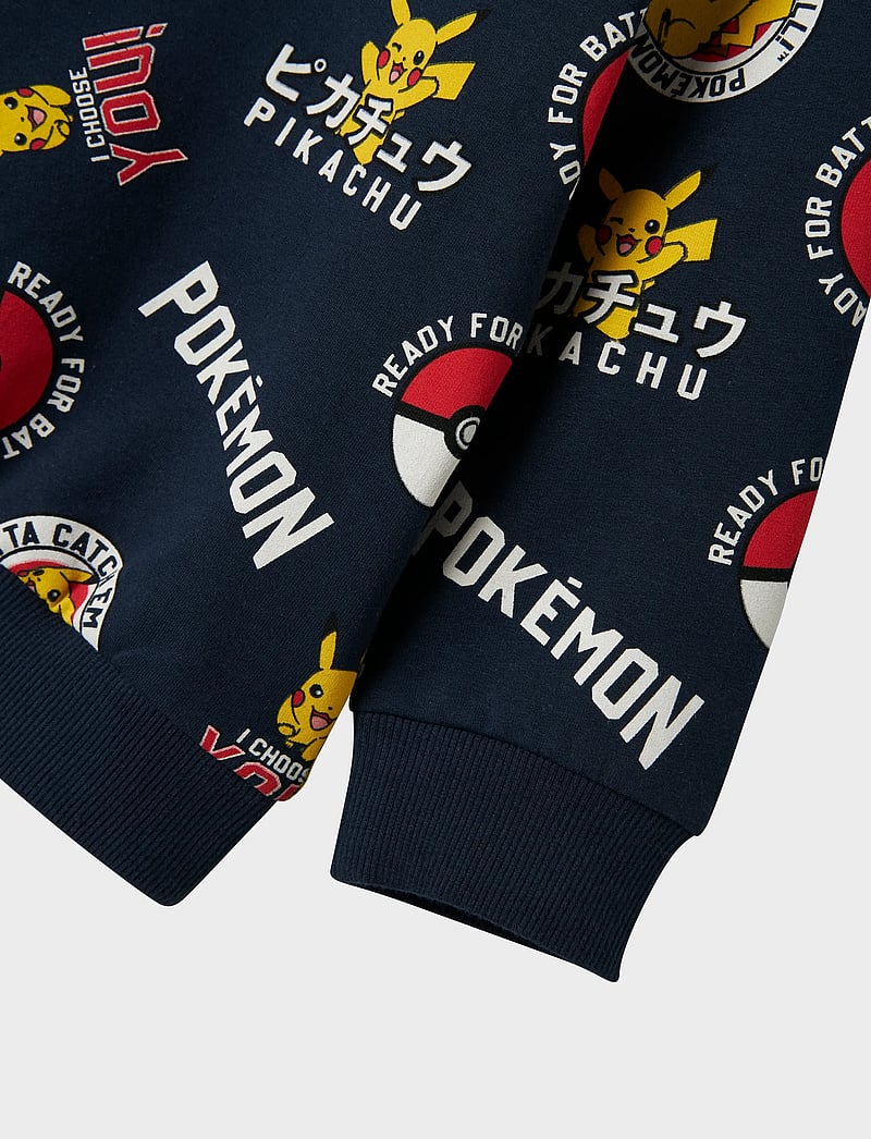 name it - NMMSILO POKEMON NREG SWEAT BRU SKY - sweatshirts - navy blazer - 4