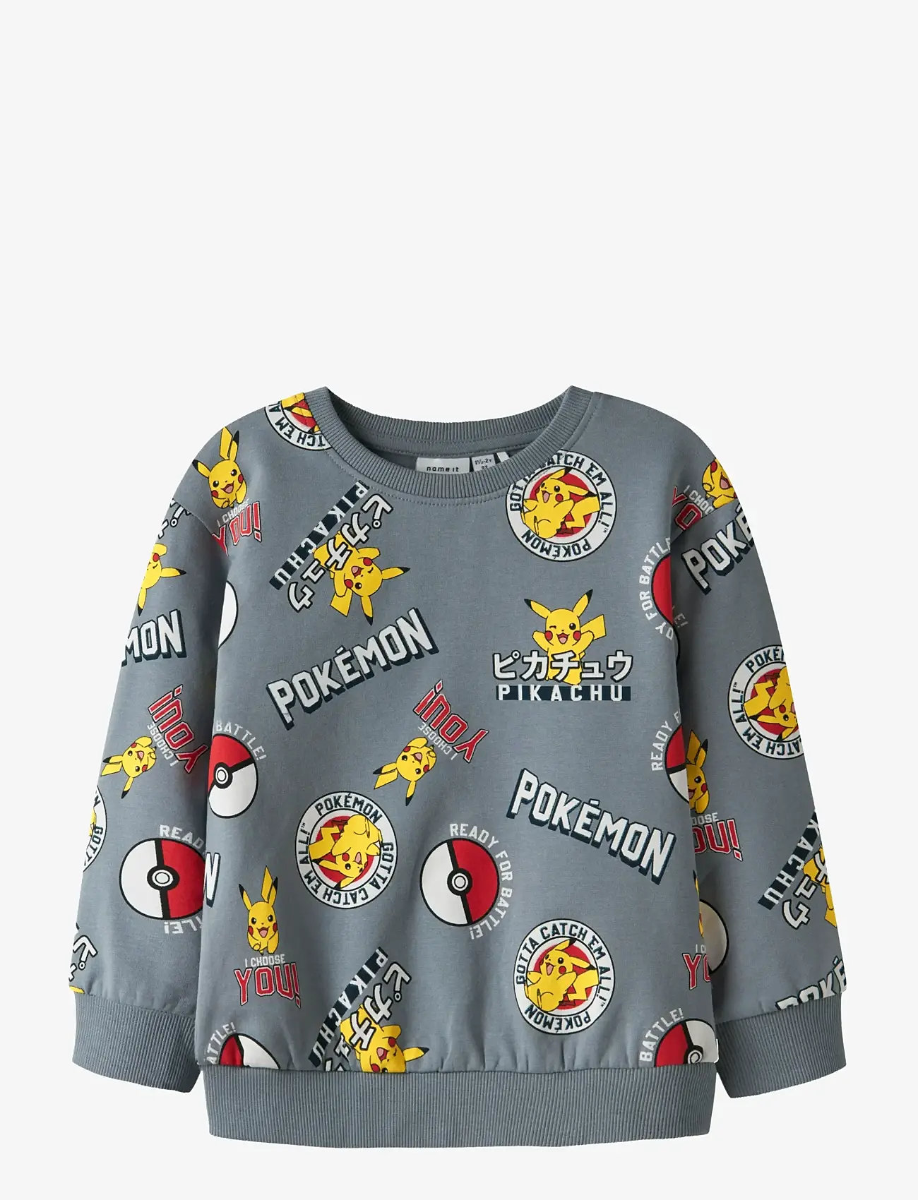 name it - NMMSILO POKEMON NREG SWEAT BRU SKY - höstkläder - tradewinds - 0