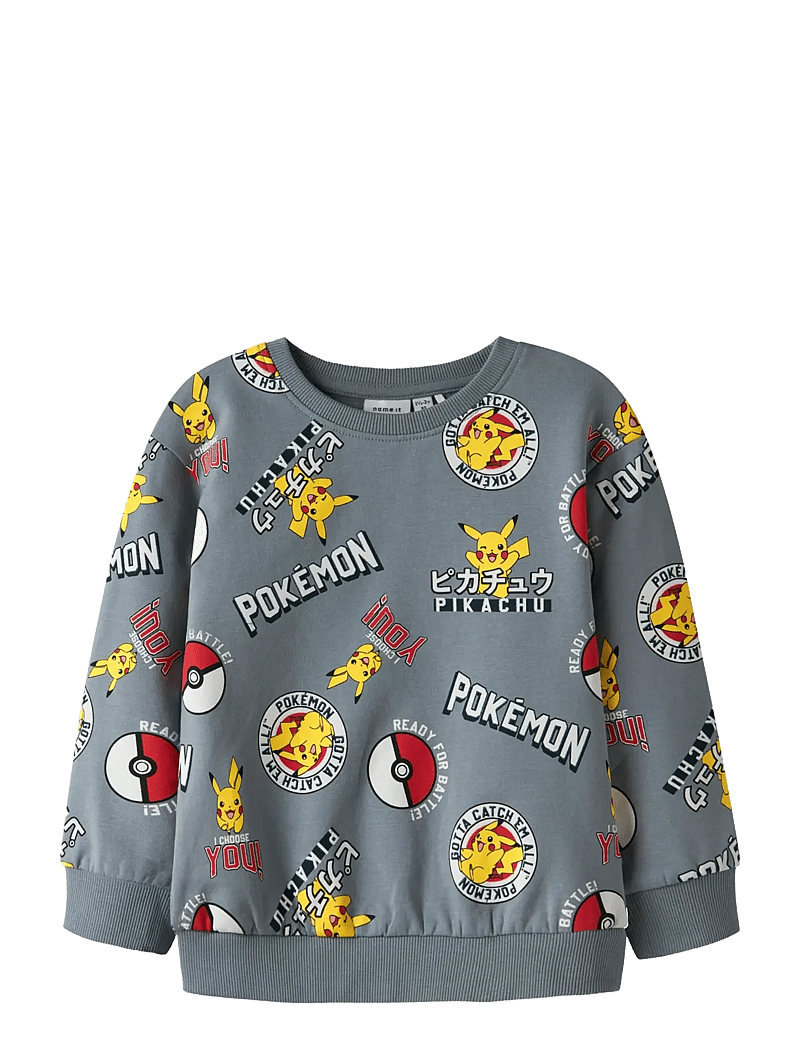 name it - NMMSILO POKEMON NREG SWEAT BRU SKY - sweatshirts - tradewinds - 0