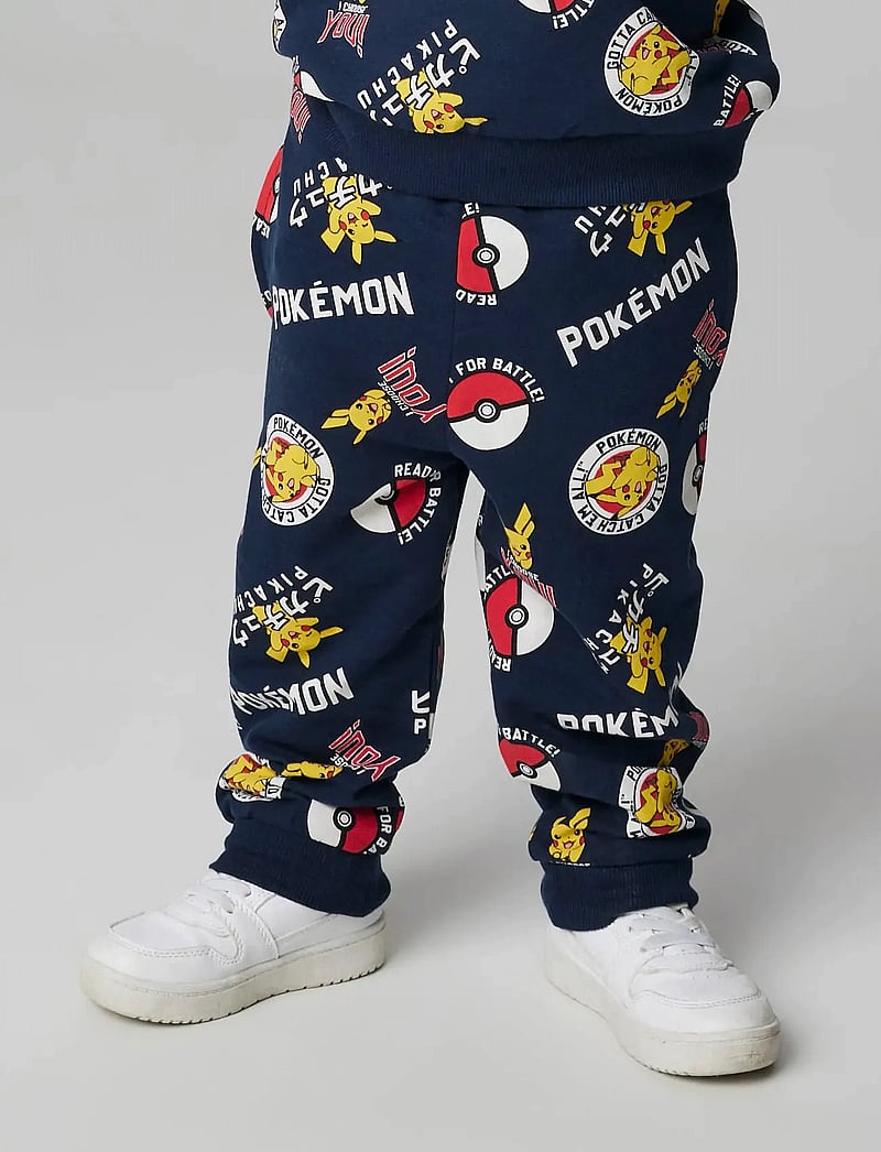 name it - NMMSILO POKEMON NREG SWEAT PANTS BRU SKY - sweatpants - navy blazer - 3