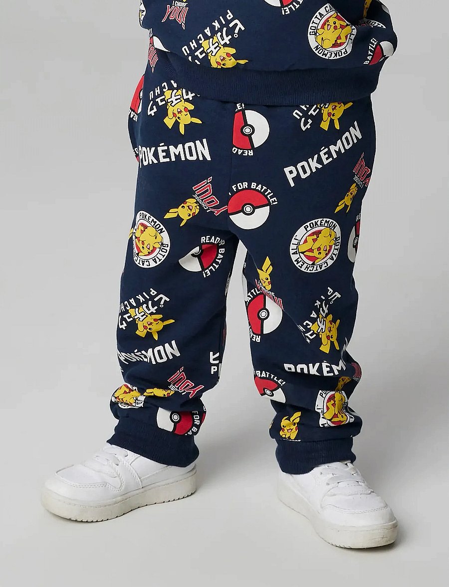 name it - NMMSILO POKEMON NREG SWEAT PANTS BRU SKY - jogginghosen - navy blazer - 3
