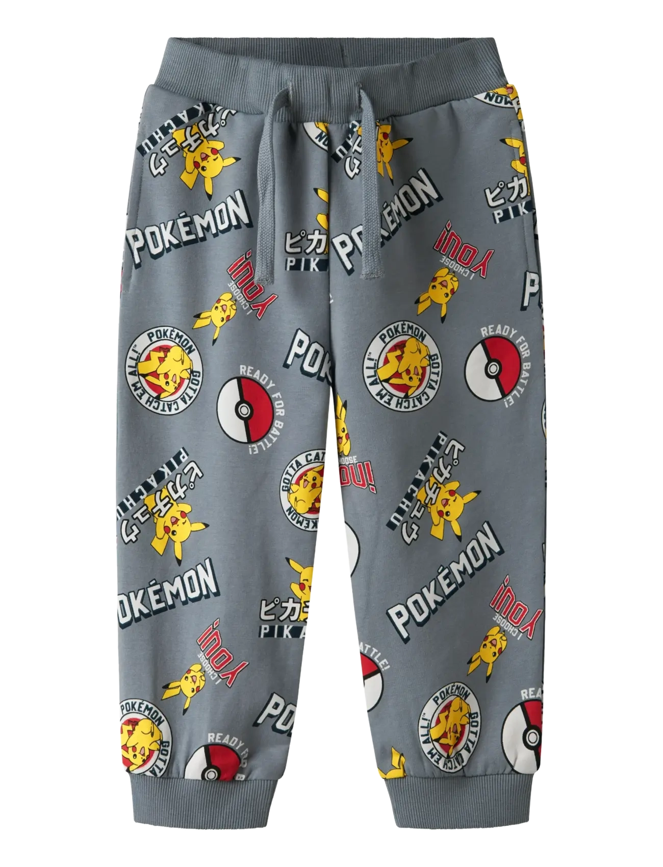 name it NMMSILO POKEMON NREG SWEAT PANTS BRU SKY - Sweatpants - TRADEWINDS / grey