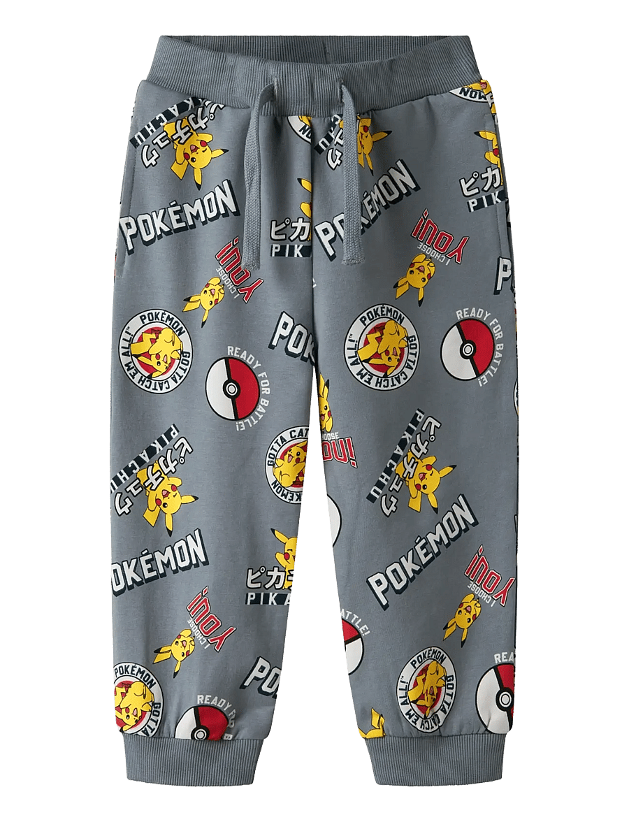 name it - NMMSILO POKEMON NREG SWEAT PANTS BRU SKY - sporta bikses - tradewinds - 1