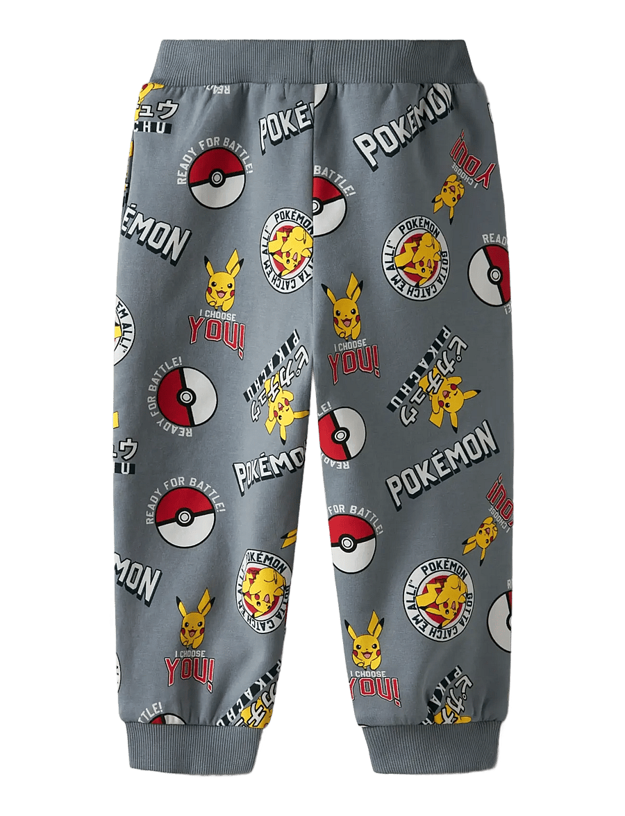 name it - NMMSILO POKEMON NREG SWEAT PANTS BRU SKY - sporta bikses - tradewinds - 2