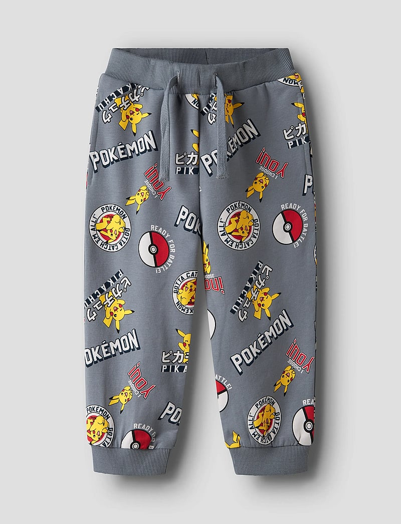 name it - NMMSILO POKEMON NREG SWEAT PANTS BRU SKY - jogginghosen - tradewinds - 0