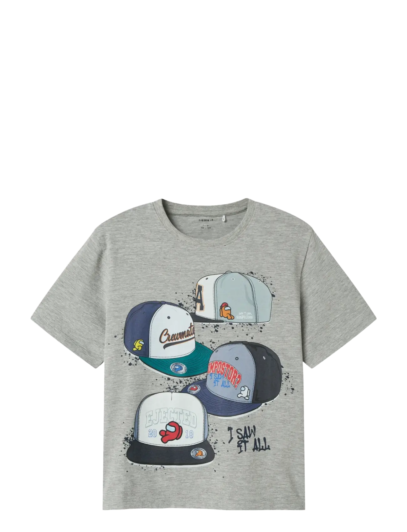 name it NKMALBI AMONGUS SS NREG TOP SKY - Today's super deals - GREY MELANGE / grey