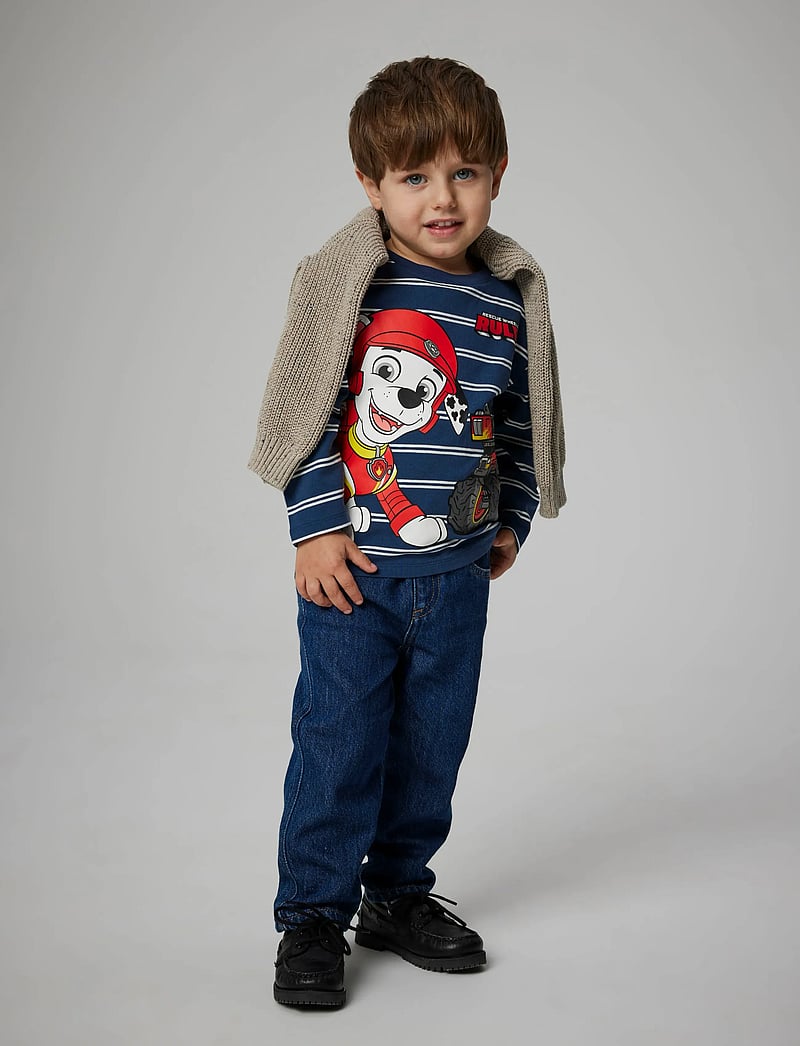 name it - NMMSOFUS PAW LS NREG TOP BOX CPLG - langærmede t-shirts - insignia blue - 3