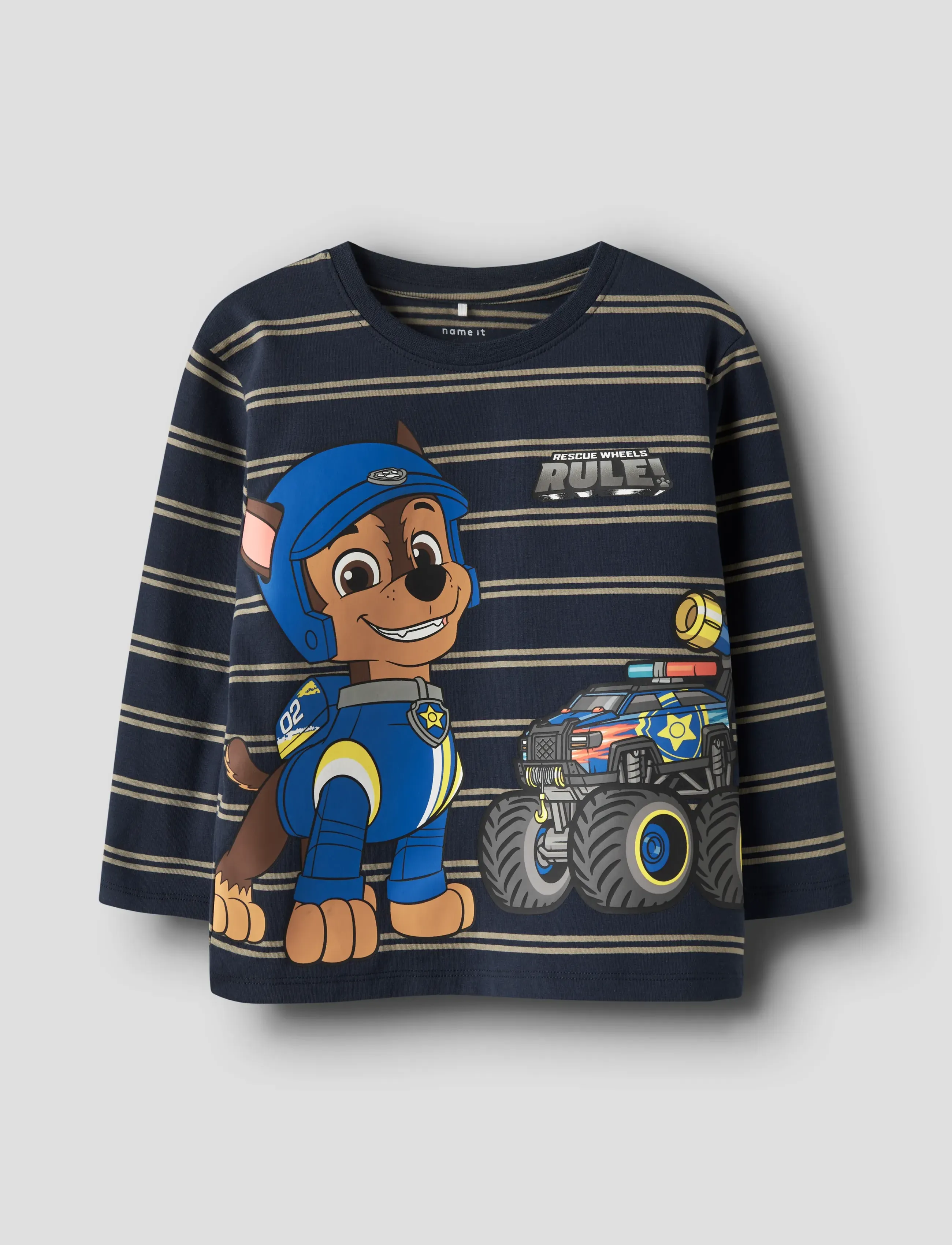 name it NMMSOFUS PAW LS NREG TOP BOX CPLG - T-shirts - NAVY BLAZER / navy