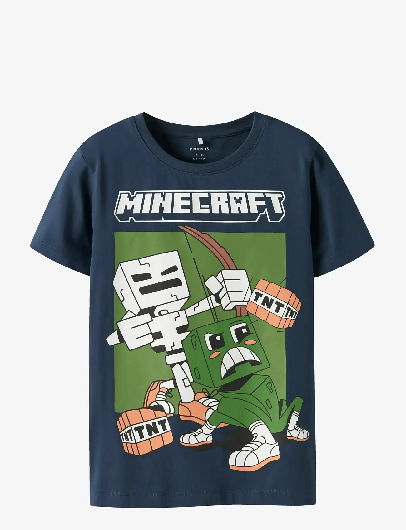 name it - NKMSABA MINECRAFT SS NREG TOP BFU - lühikeste varrukatega t-särgid - insignia blue - 0