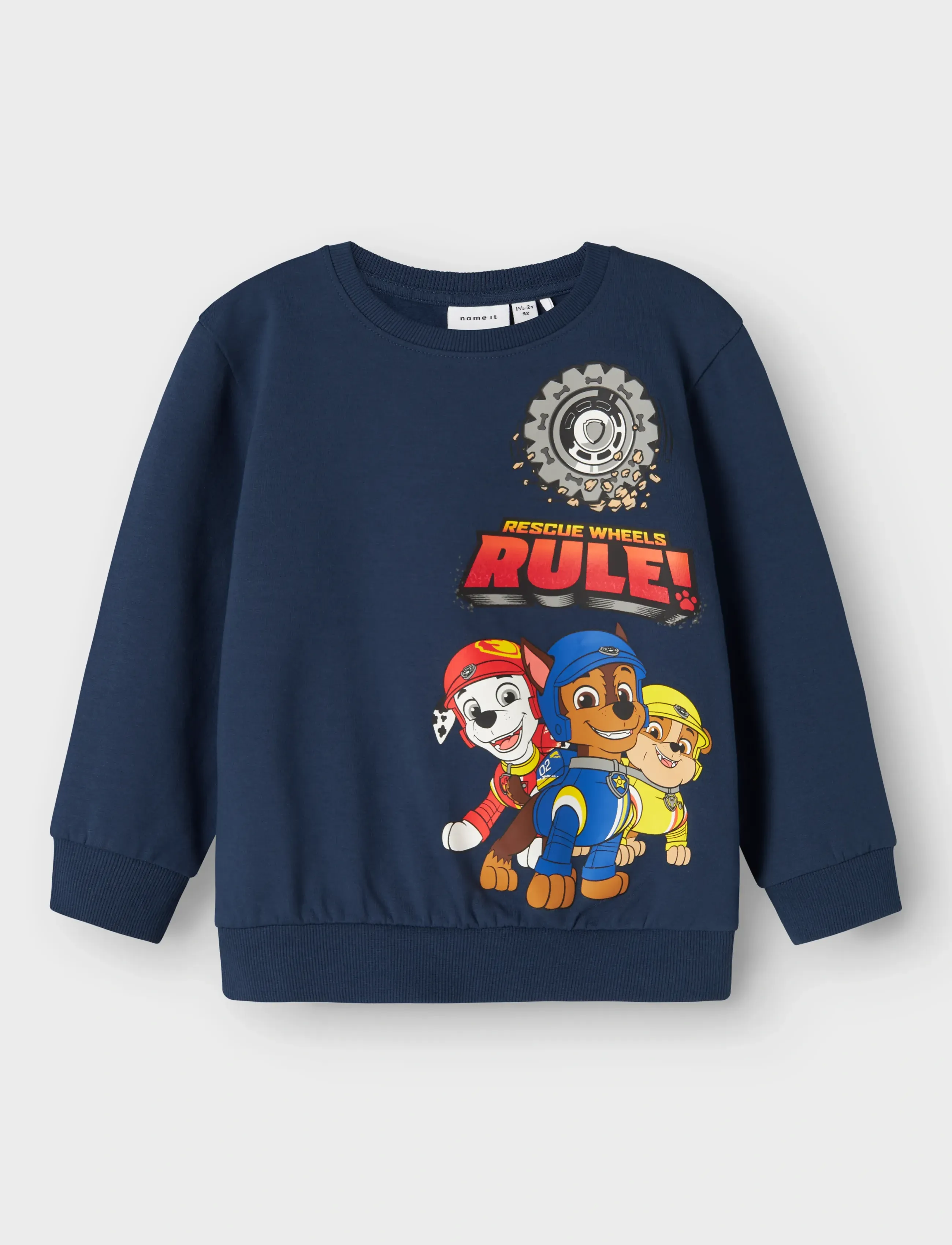 name it NMMSTEFFEN PAW NREG SWEAT BRU NOOS CPLG - Overdele - INSIGNIA BLUE / blue