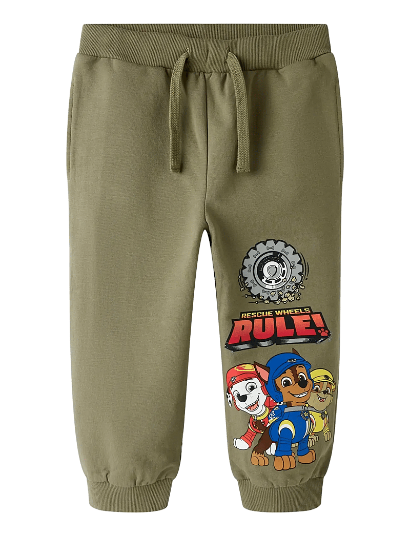 name it - NMMSTEFFEN PAW NREG SWE PANTS BRU CPLG - jogginghosen - mermaid - 0