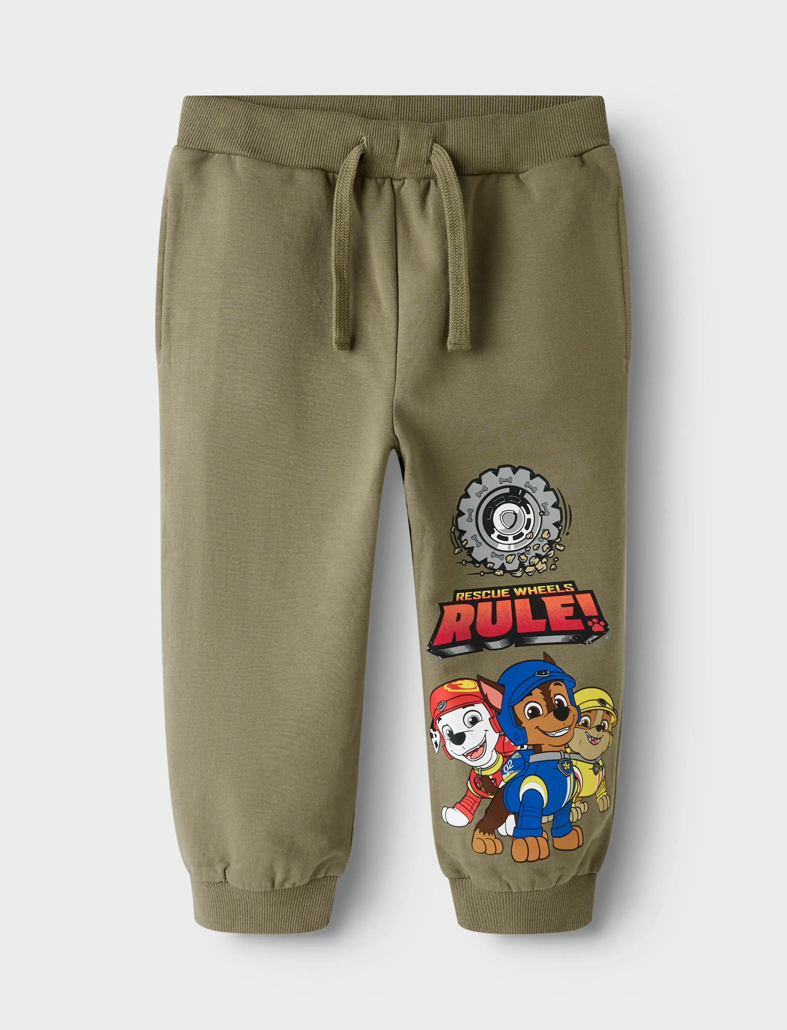name it NMMSTEFFEN PAW NREG SWE PANTS BRU CPLG - Underdele - MERMAID / khaki/green