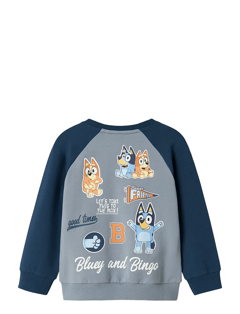 name it - NMMSILAS BLUEY NREG SWEAT BRU SKY - džemperiai - tradewinds - 2