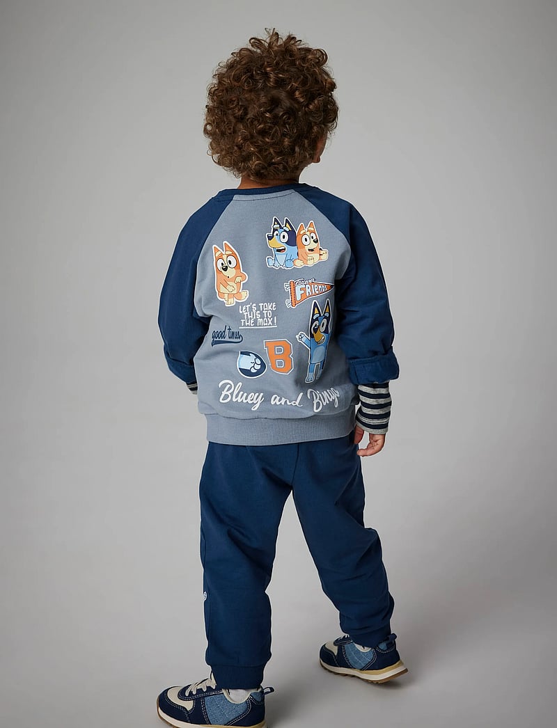 name it - NMMSILAS BLUEY NREG SWEAT BRU SKY - džemperiai - tradewinds - 3