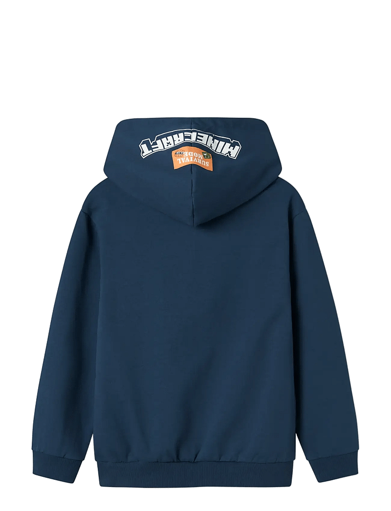 name it - NKMSAAG MINECRAFT NREG SWEAT WH BRU BFU - kapuutsiga dressipluusid - insignia blue - 1