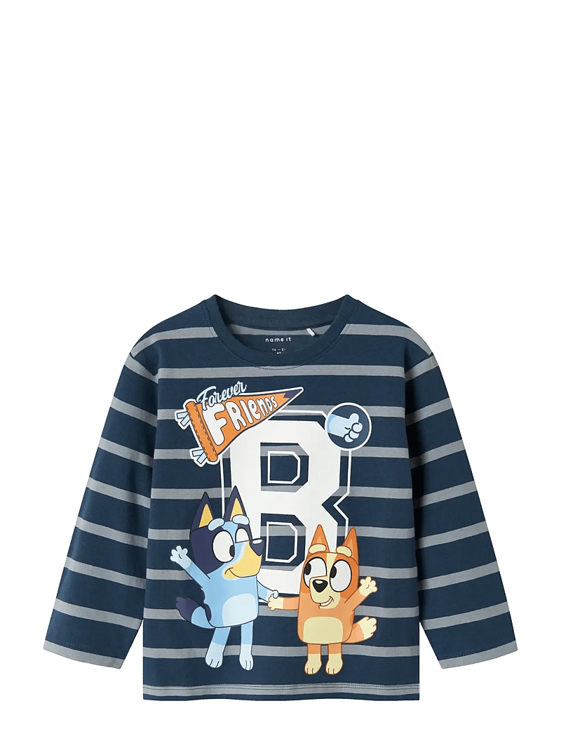 name it - NMMSULLI BLUEY LS NREG TOP SKY - pikkade varrukatega t-särgid - insignia blue - 0