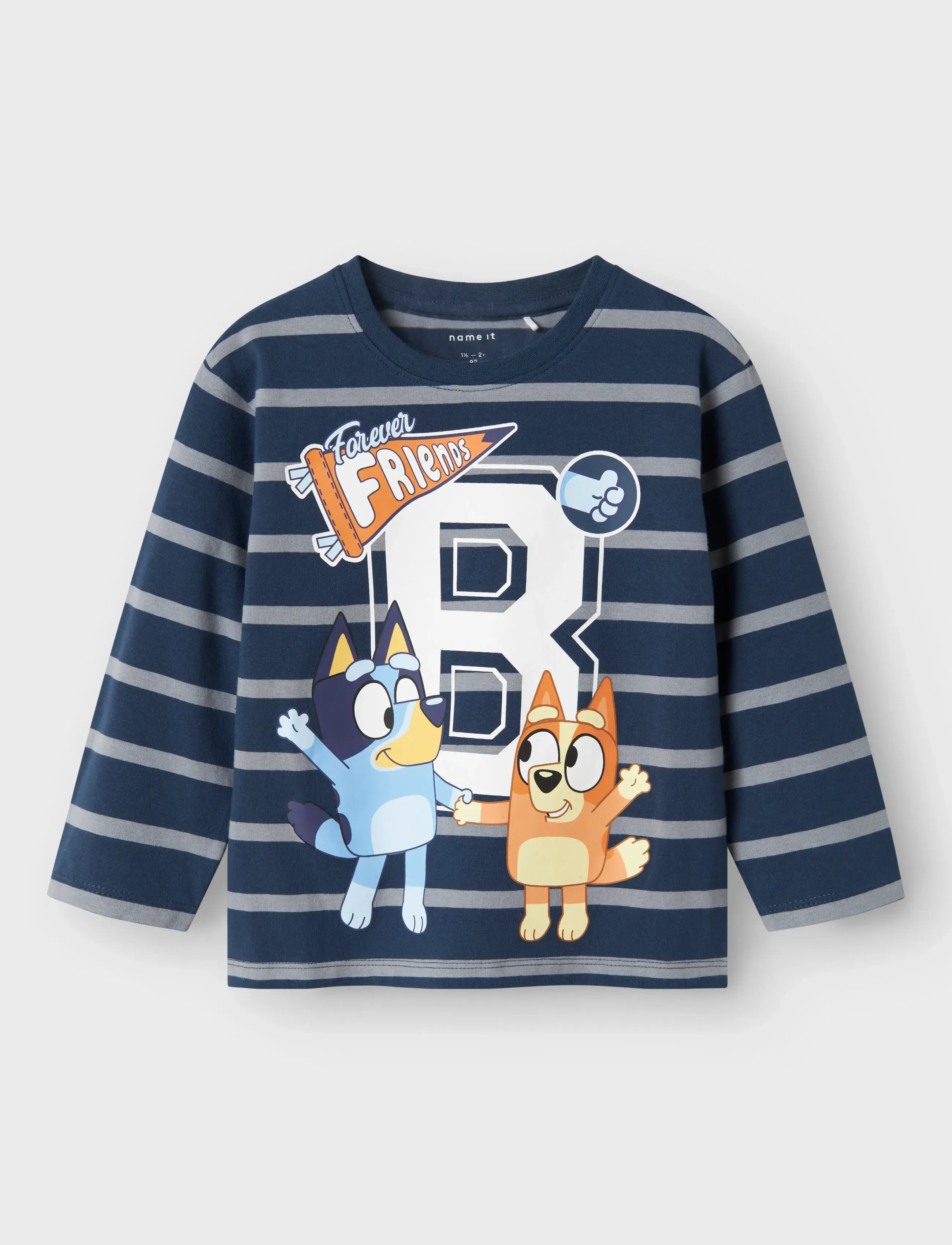 name it NMMSULLI BLUEY LS NREG TOP SKY - Toppar og stuttermabolir - INSIGNIA BLUE / navy