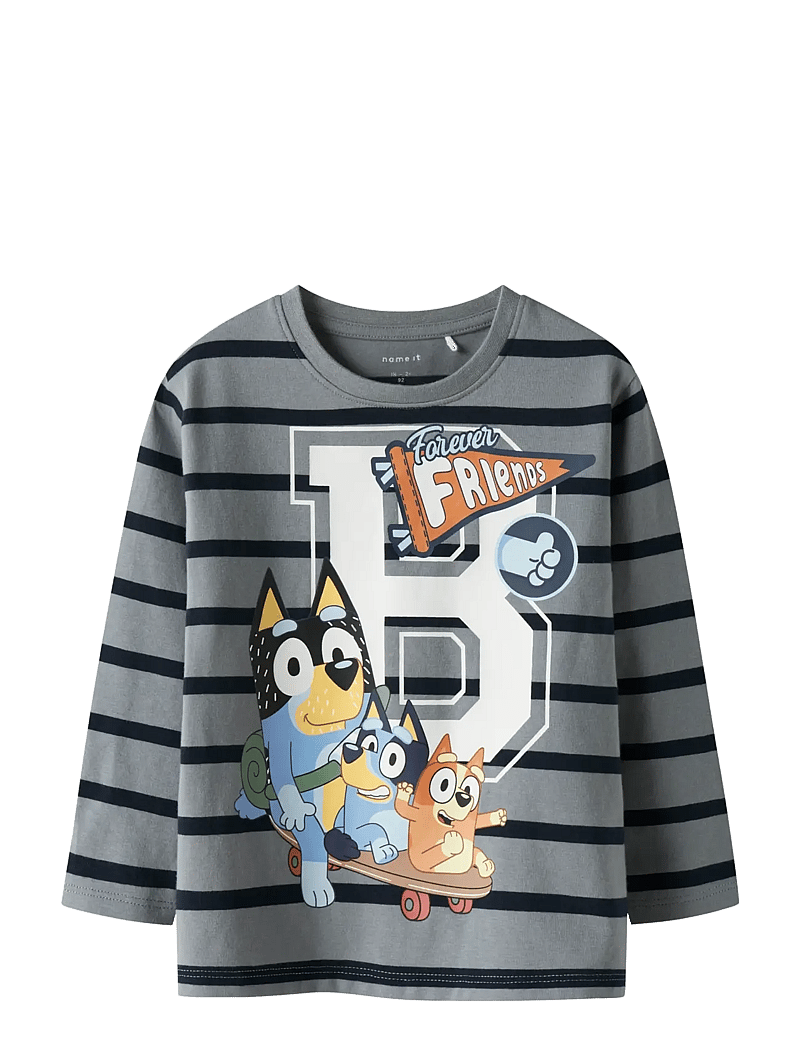 name it - NMMSULLI BLUEY LS NREG TOP SKY - pikkade varrukatega t-särgid - tradewinds - 0