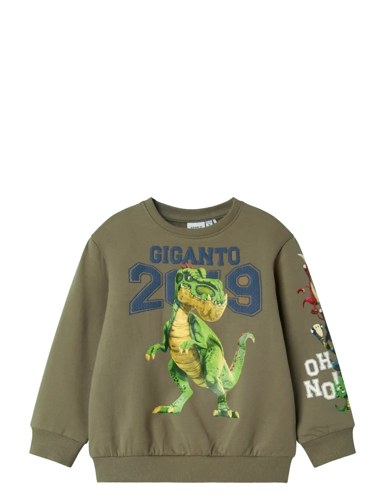 NAME IT Nmmsteph Giganto Nreg Sweat Bru Vde Khaki - 92 - Kinder