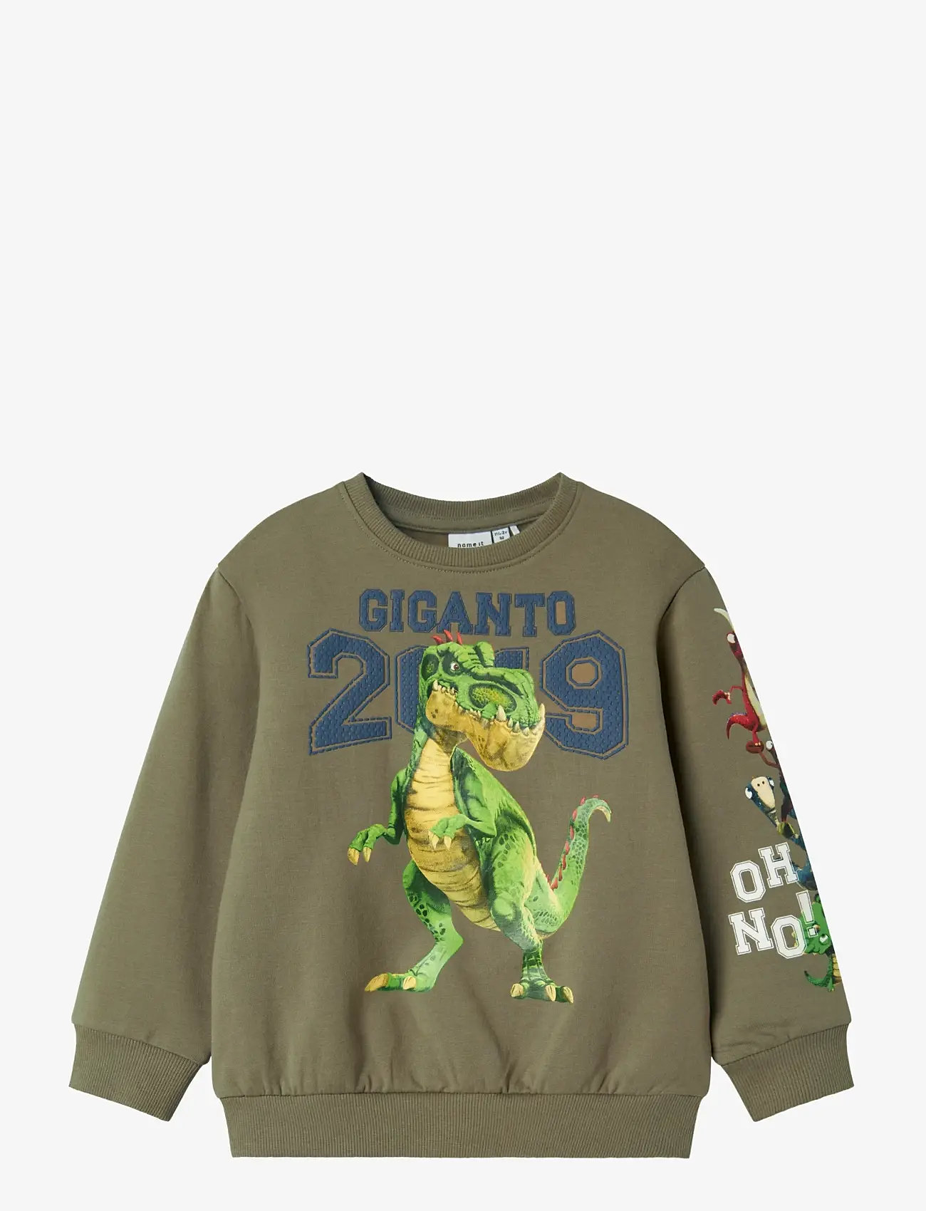 name it - NMMSTEPH GIGANTO NREG SWEAT BRU VDE - sweatshirts - mermaid - 0