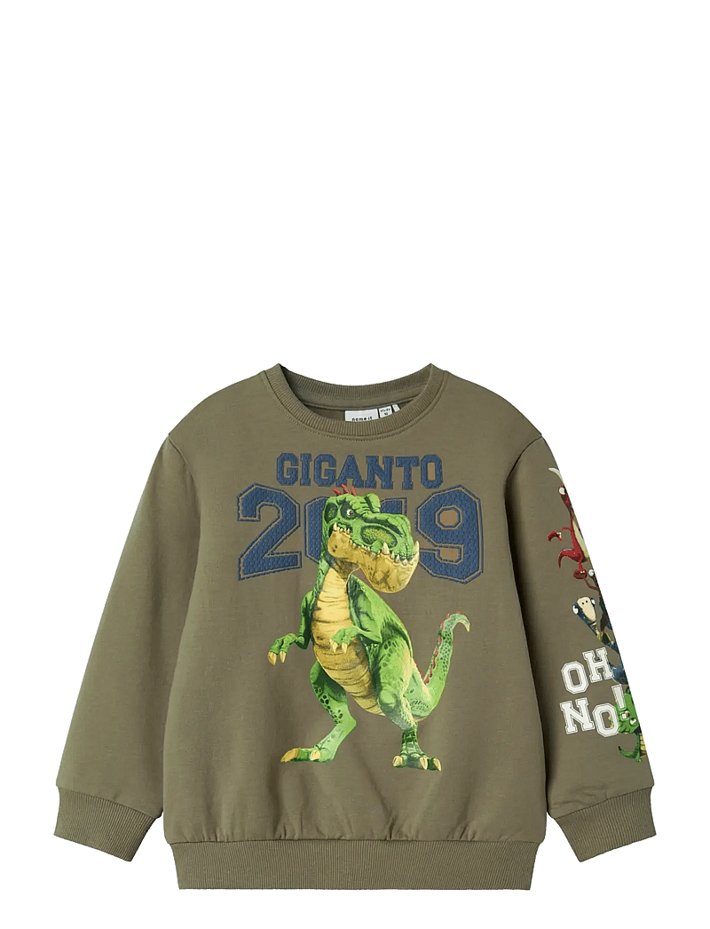 name it - NMMSTEPH GIGANTO NREG SWEAT BRU VDE - sweatshirts - mermaid - 0