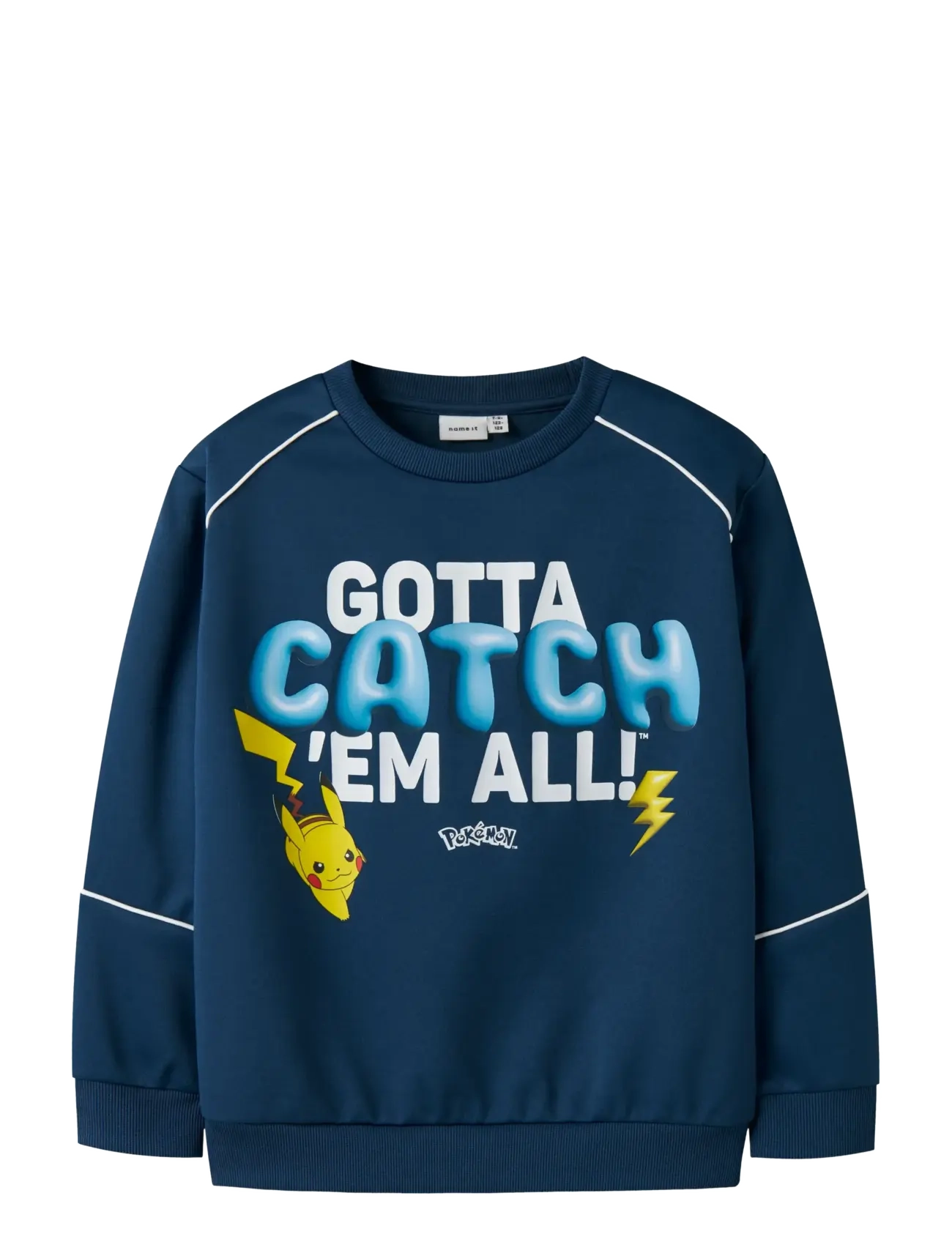 name it NKMSIDNEY POKEMON NREG POLY SWEAT SKY - Kläder - INSIGNIA BLUE / navy