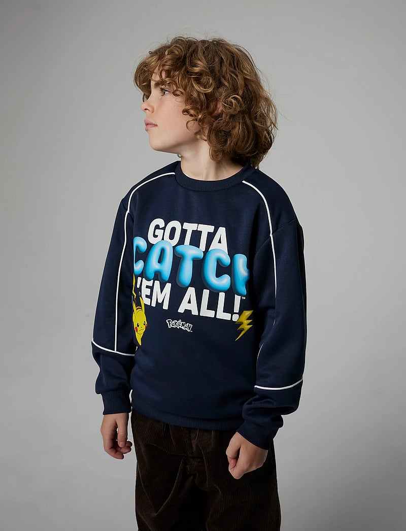 name it - NKMSIDNEY POKEMON NREG POLY SWEAT SKY - sweatshirts - navy blazer - 3