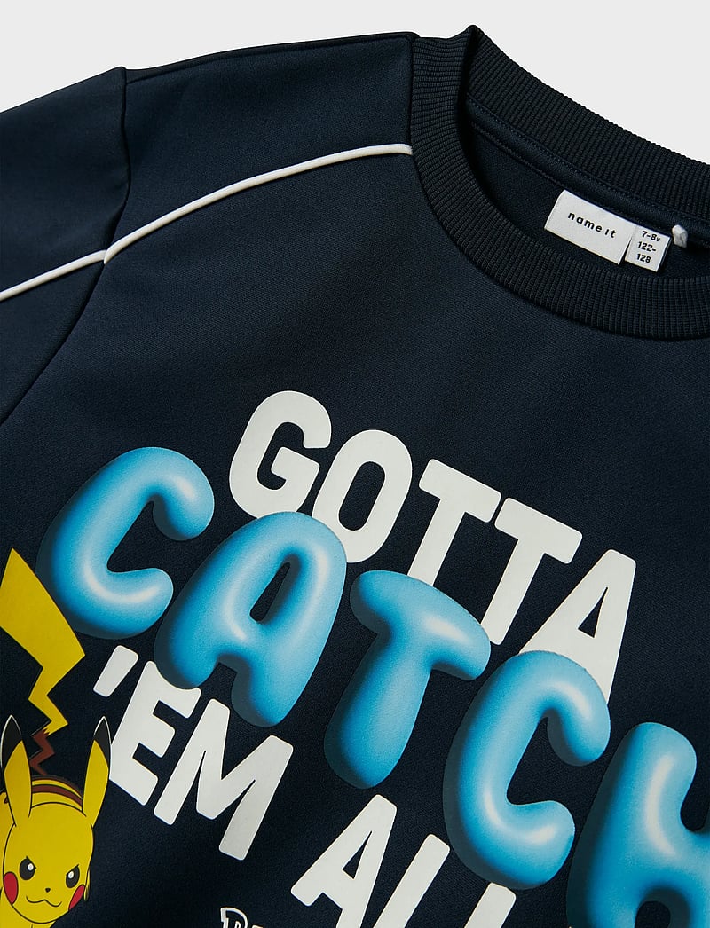 name it - NKMSIDNEY POKEMON NREG POLY SWEAT SKY - sweatshirts - navy blazer - 4
