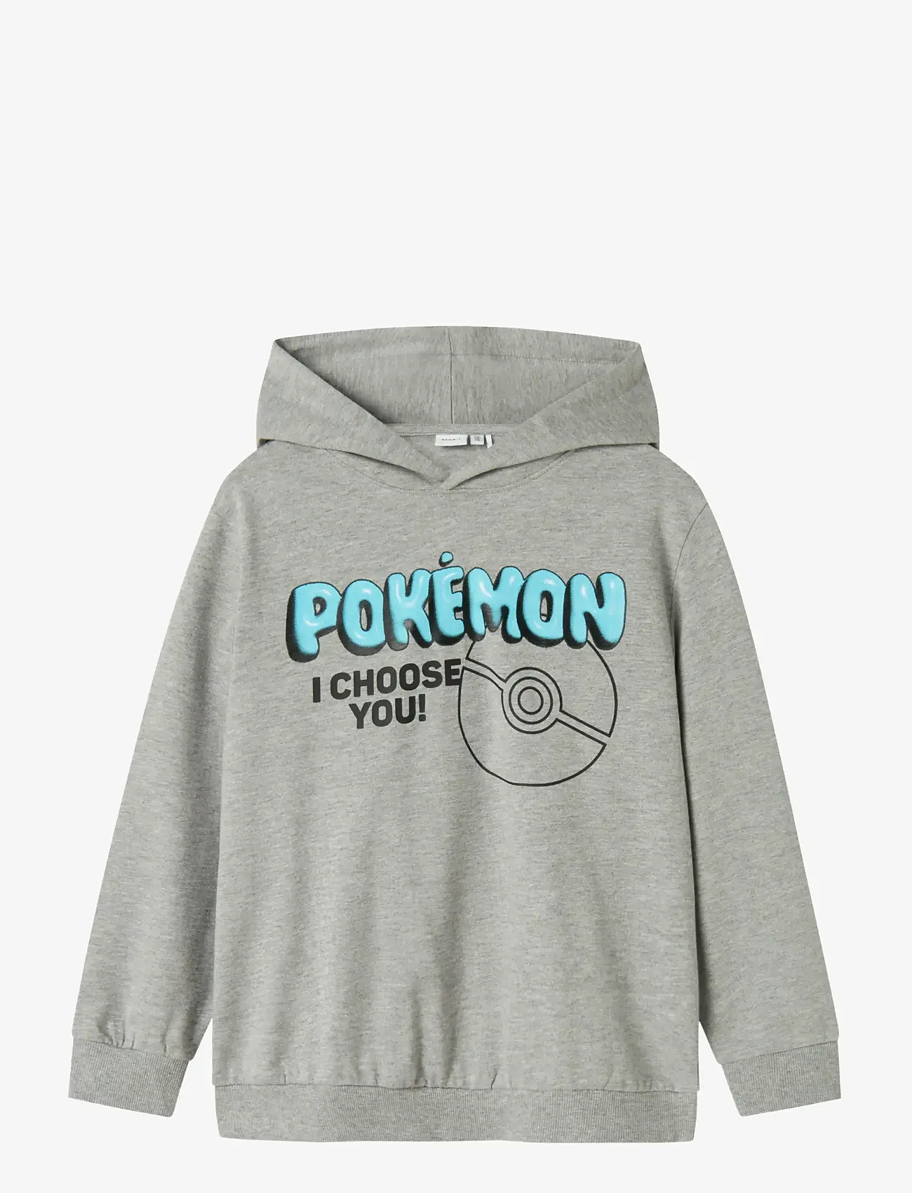 name it - NKMSTREK POKEMON NREG SWE WH BRU BOX SKY - kapuzenpullover - grey melange - 0