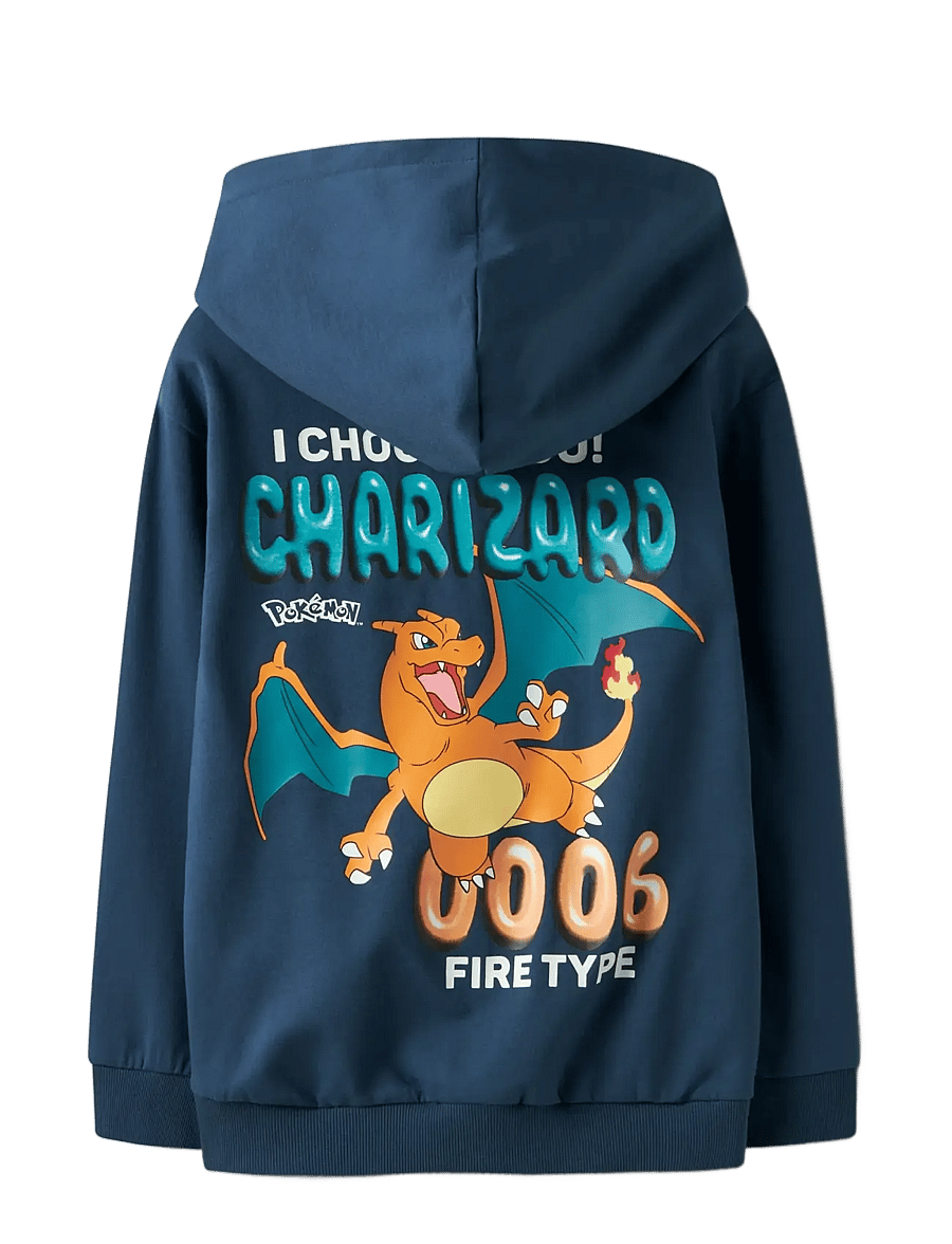 name it - NKMSTREK POKEMON NREG SWE WH BRU BOX SKY - kapuzenpullover - insignia blue - 2