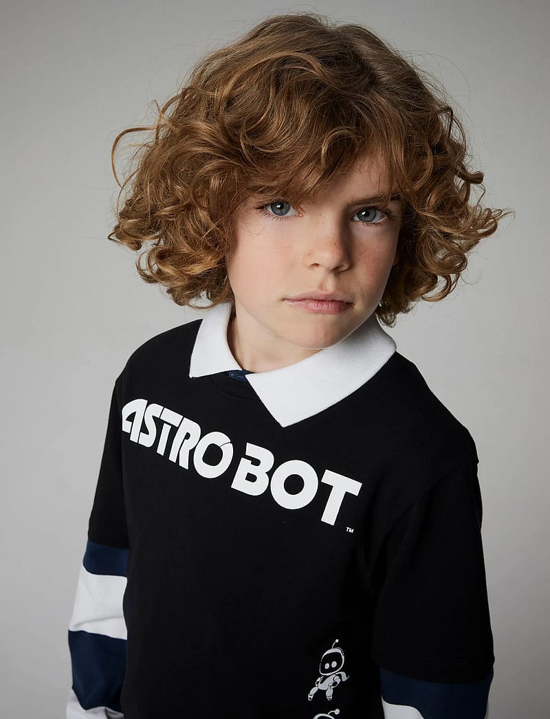 name it - NKMSTEVE PLAYSTATION SS NREG TOP BOX BFU - kortærmede t-shirts - black - 0