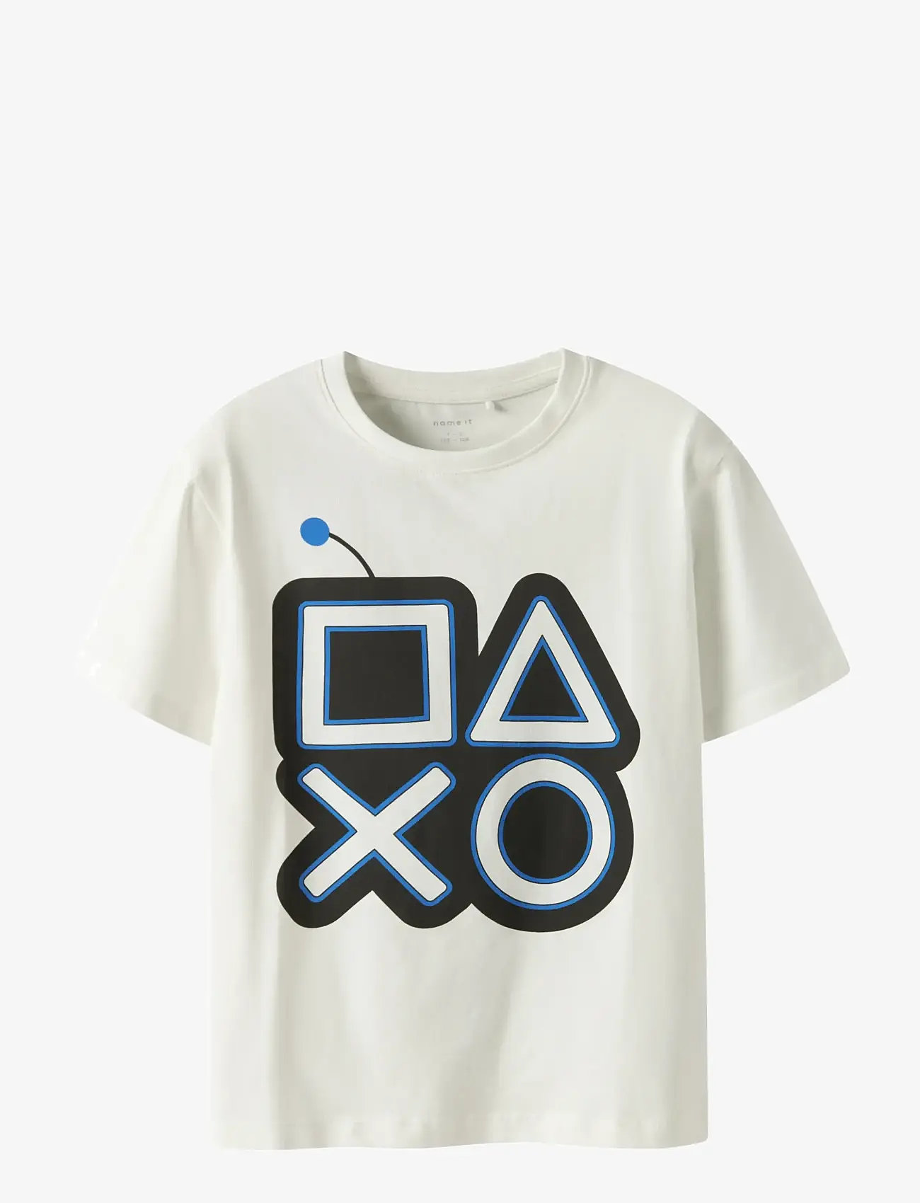 name it - NKMSTEVE PLAYSTATION SS NREG TOP BOX BFU - kurzärmelige - cloud dancer - 0
