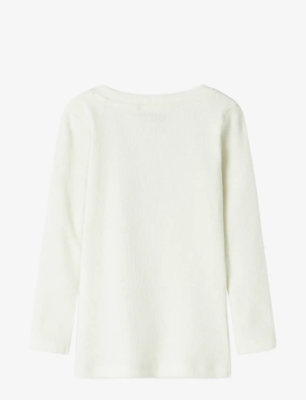 name it - NMFNATASJA SLIM LS TOP - efterårstøj - cloud dancer - 1