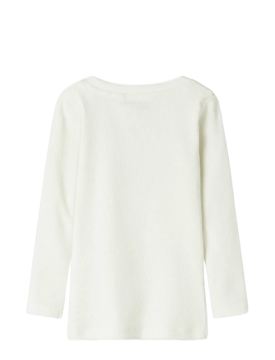 name it - NMFNATASJA SLIM LS TOP - langærmede t-shirts - cloud dancer - 2
