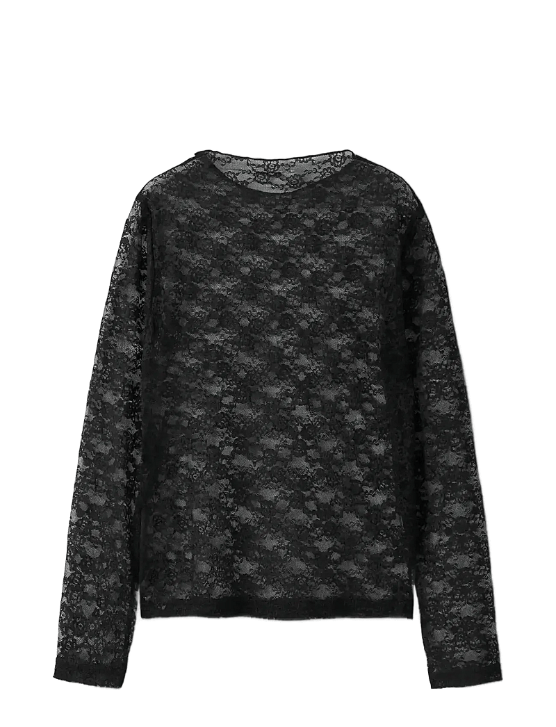 name it - NKFNACE LS TOP - blouses & tunics - black - 1