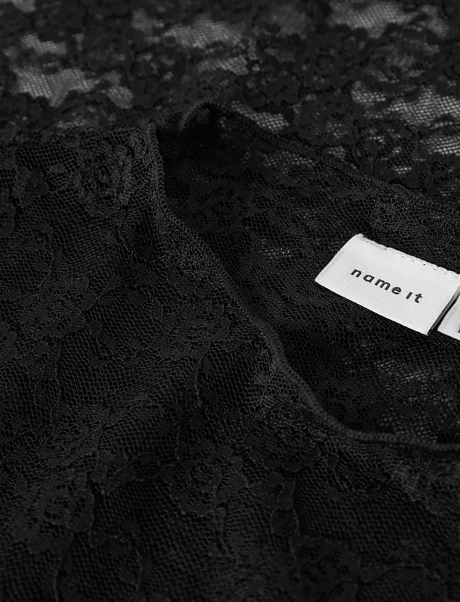 name it - NKFNACE LS TOP - pluusid ja tuunikad - black - 3