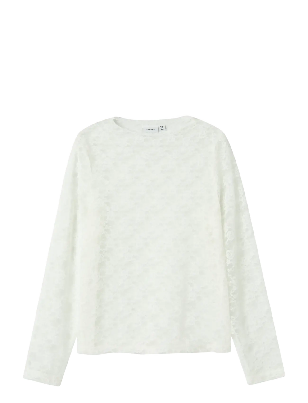 name it NKFNACE LS TOP - Kläder - CLOUD DANCER / white