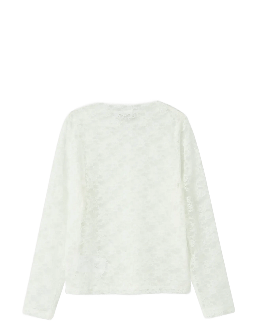 name it - NKFNACE LS TOP - blusen & tuniken - cloud dancer - 1